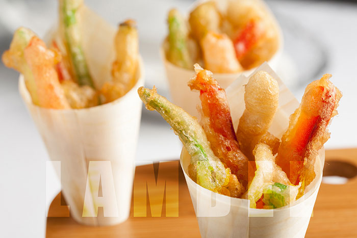 Verduritas en tempura